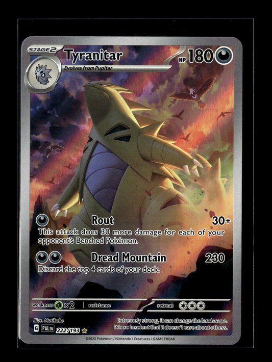 Pokemon Paldea Evolved Tyranitar 222