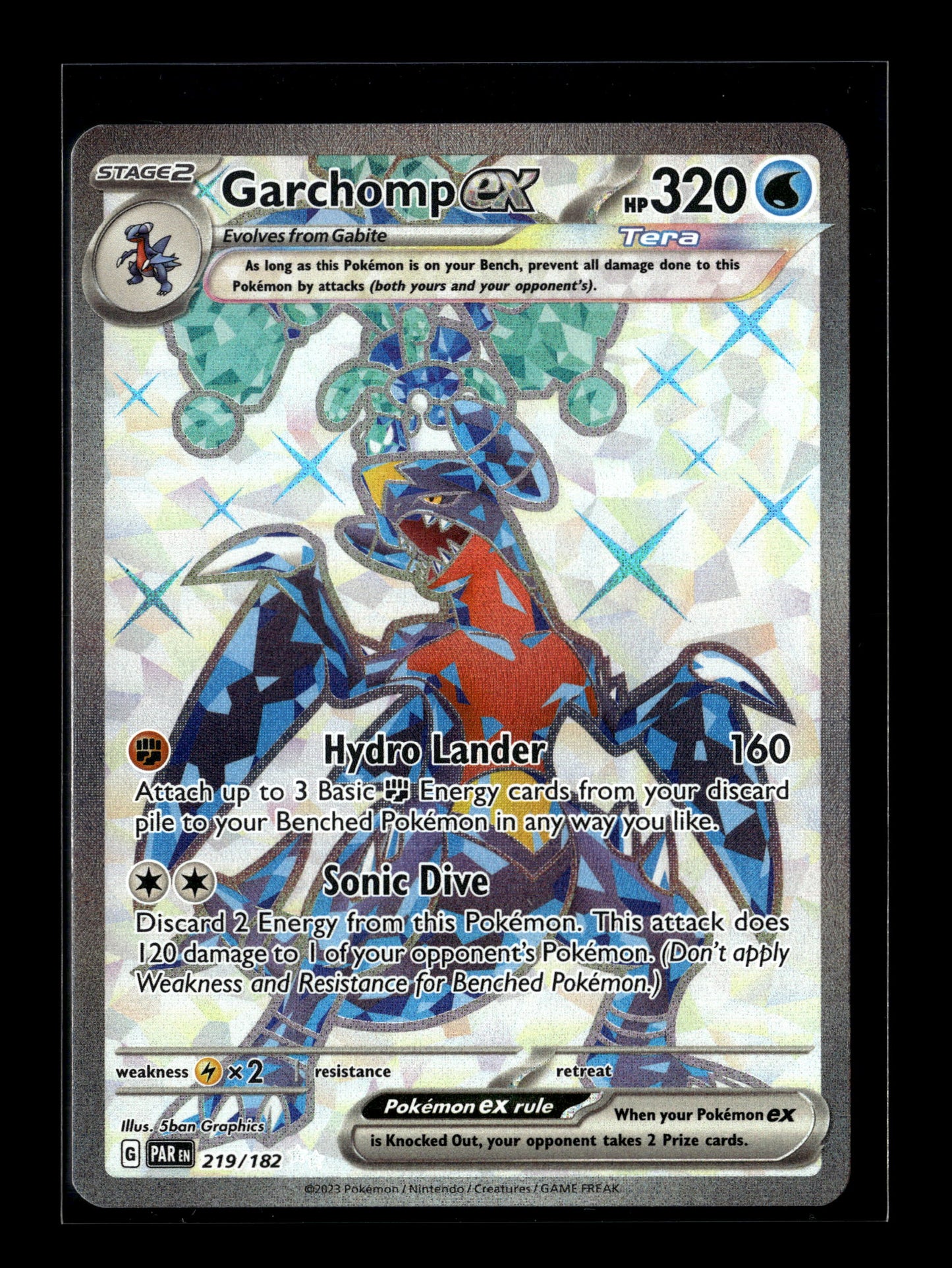 Pokemon Paradox Rift Garchomp ex 219