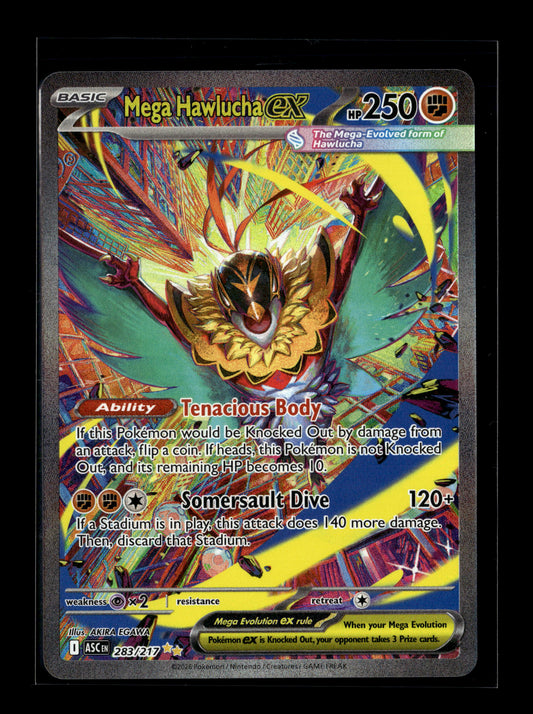 Pokemon Ascended Heroes Mega Hawlucha ex 283