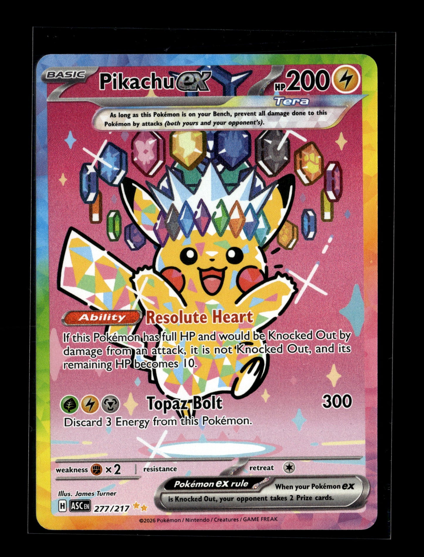 Pokemon Ascended Heroes Pikachu ex 277