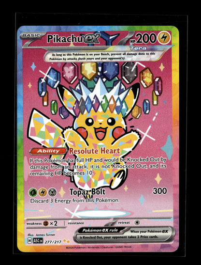 Pokemon Ascended Heroes Pikachu ex 277