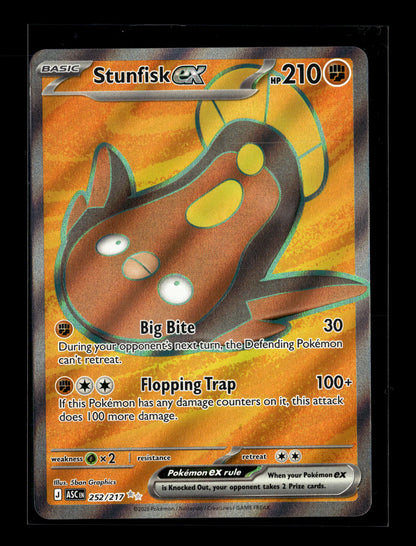 Pokemon Ascended Heroes Stunfisk ex 252