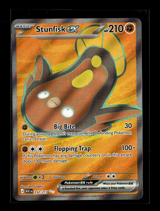Pokemon Ascended Heroes Stunfisk ex 252
