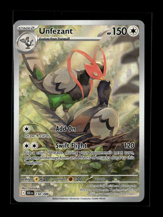 Pokemon Black Bolt Unfezant 150
