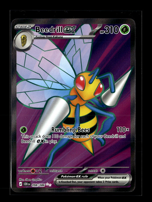 Pokemon Chaos Rising Beedrill ex 098