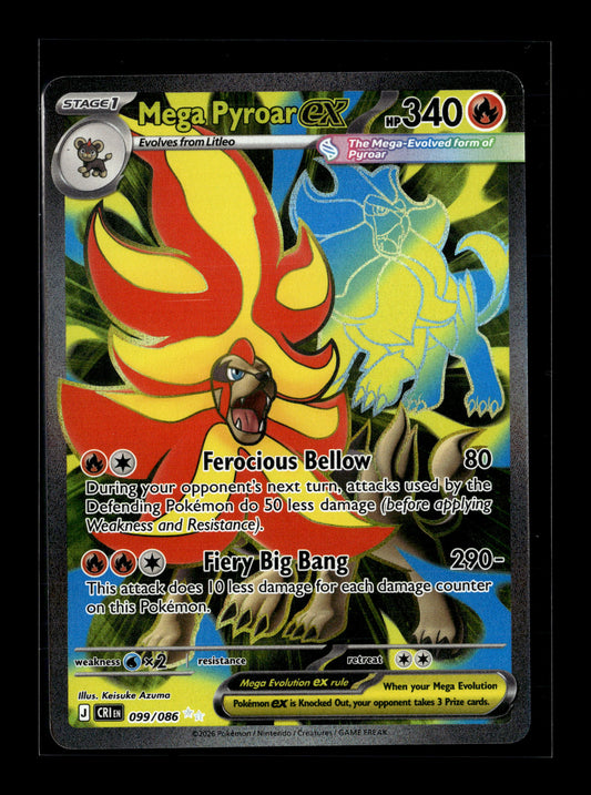 Pokemon Chaos Rising Mega Pyroar ex 099