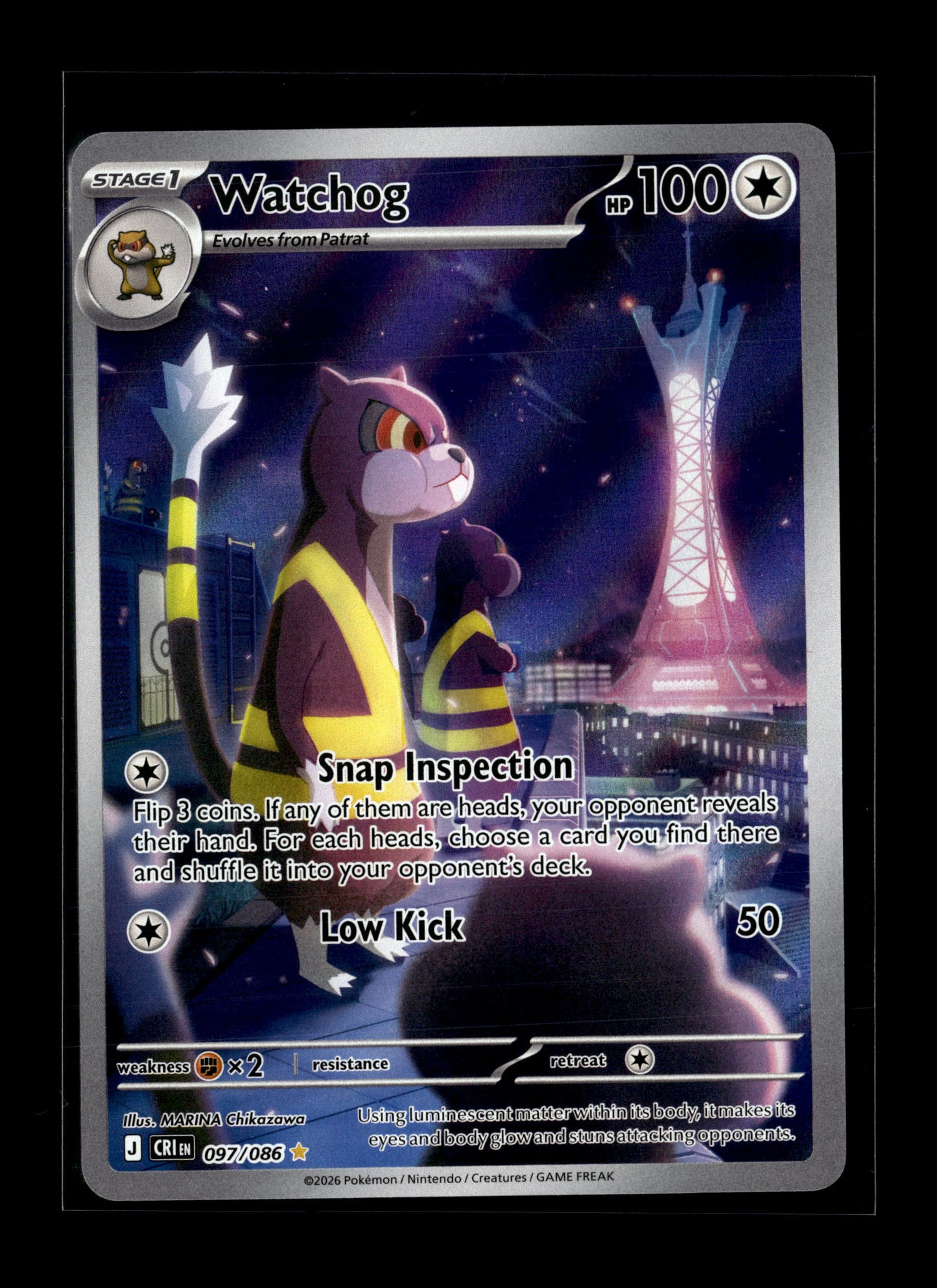 Pokemon Chaos Rising Watchog 097