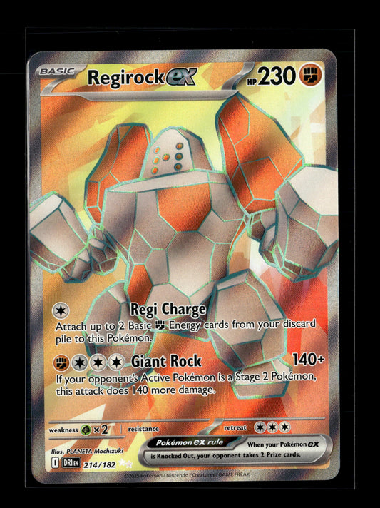 Pokemon Destined Rivals Regirock ex 214