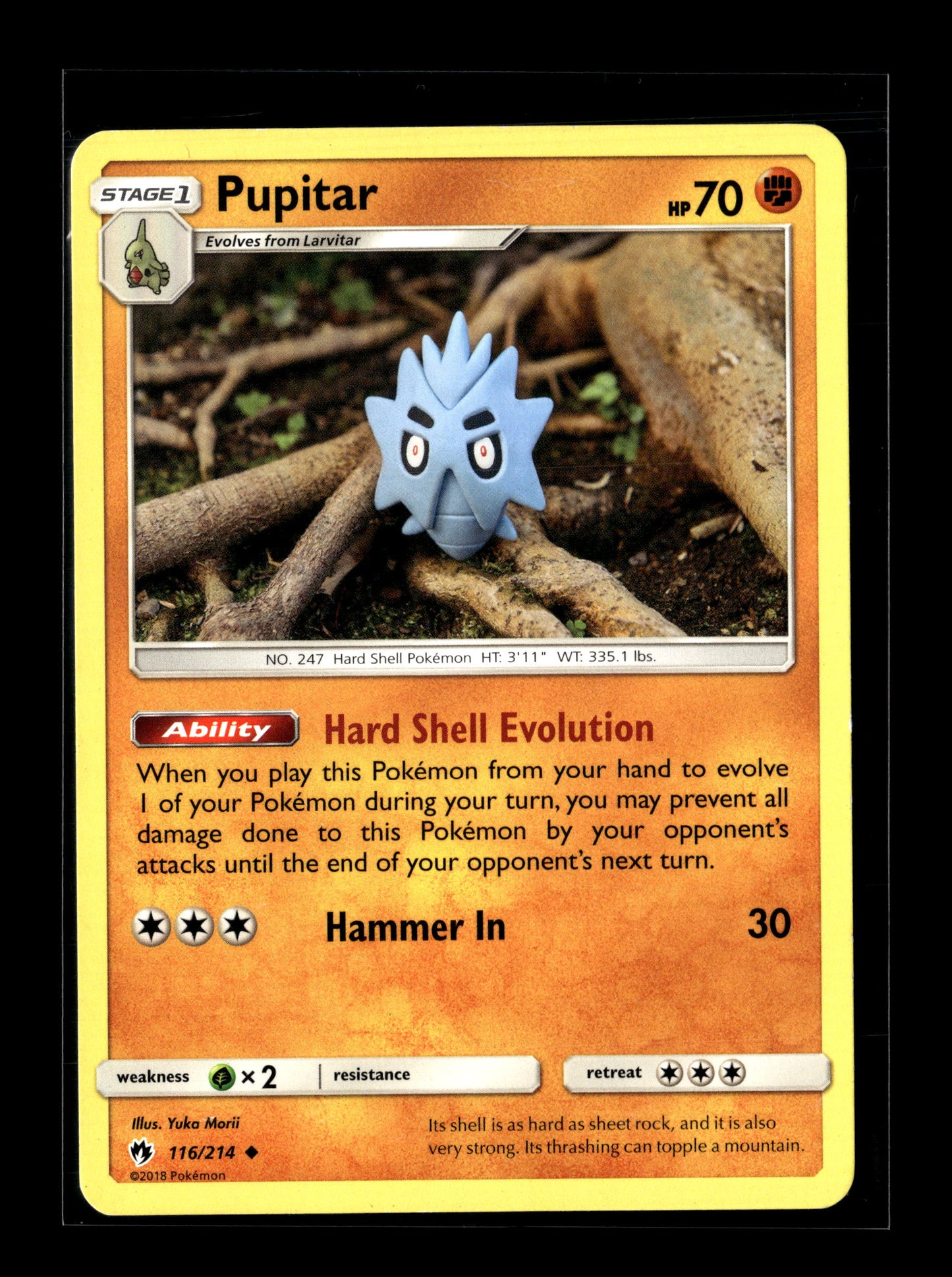 Pokemon Lost Thunder Pupitar 116