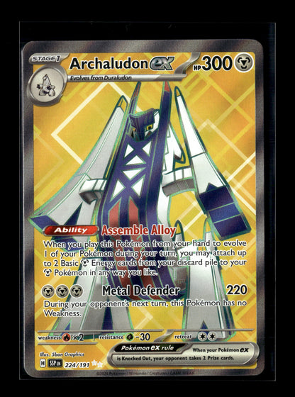 Pokemon Surging Sparks Archaludon ex 224