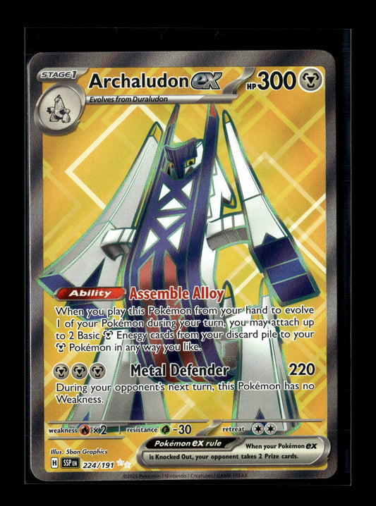 Pokemon Surging Sparks Archaludon ex 224