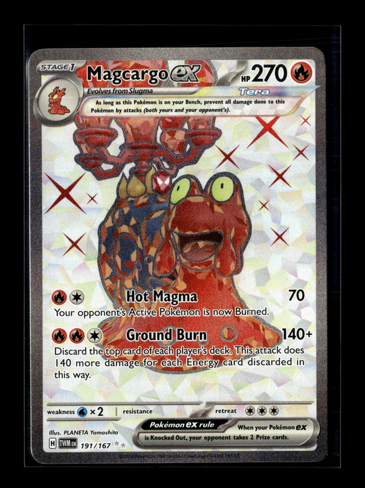 Pokemon Twilight Masquerade Magcargo ex 191