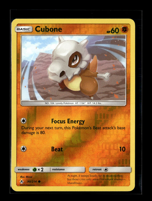 Pokemon Unbroken Bonds Reverse Holo Cubone 90