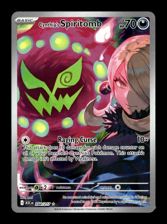 Pokemon Ascended Heroes Cynthia's Spiritomb 244