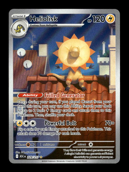 Pokemon Ascended Heroes Heliolisk 229