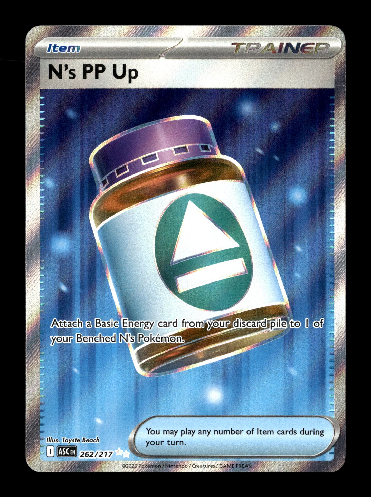 Pokemon Ascended Heroes N's PP Up 262