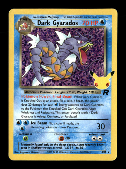 Pokemon Celebrations Dark Gyarados 8 - Lightly Played