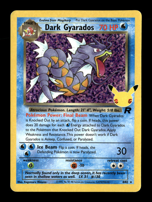 Pokemon Celebrations Dark Gyarados 8 - Lightly Played