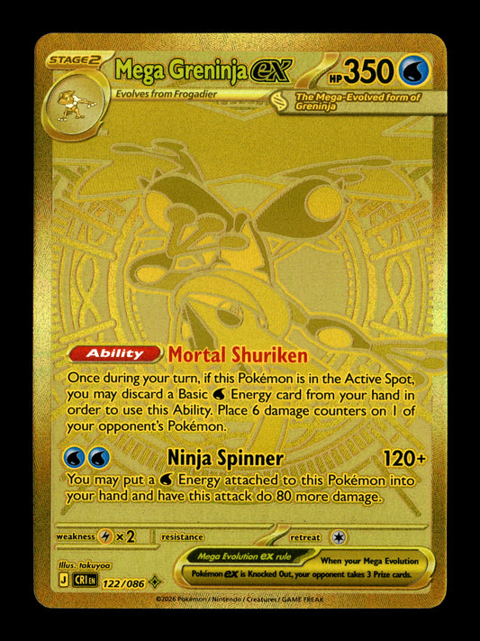 Pokemon Chaos Rising Mega Greninja ex 122