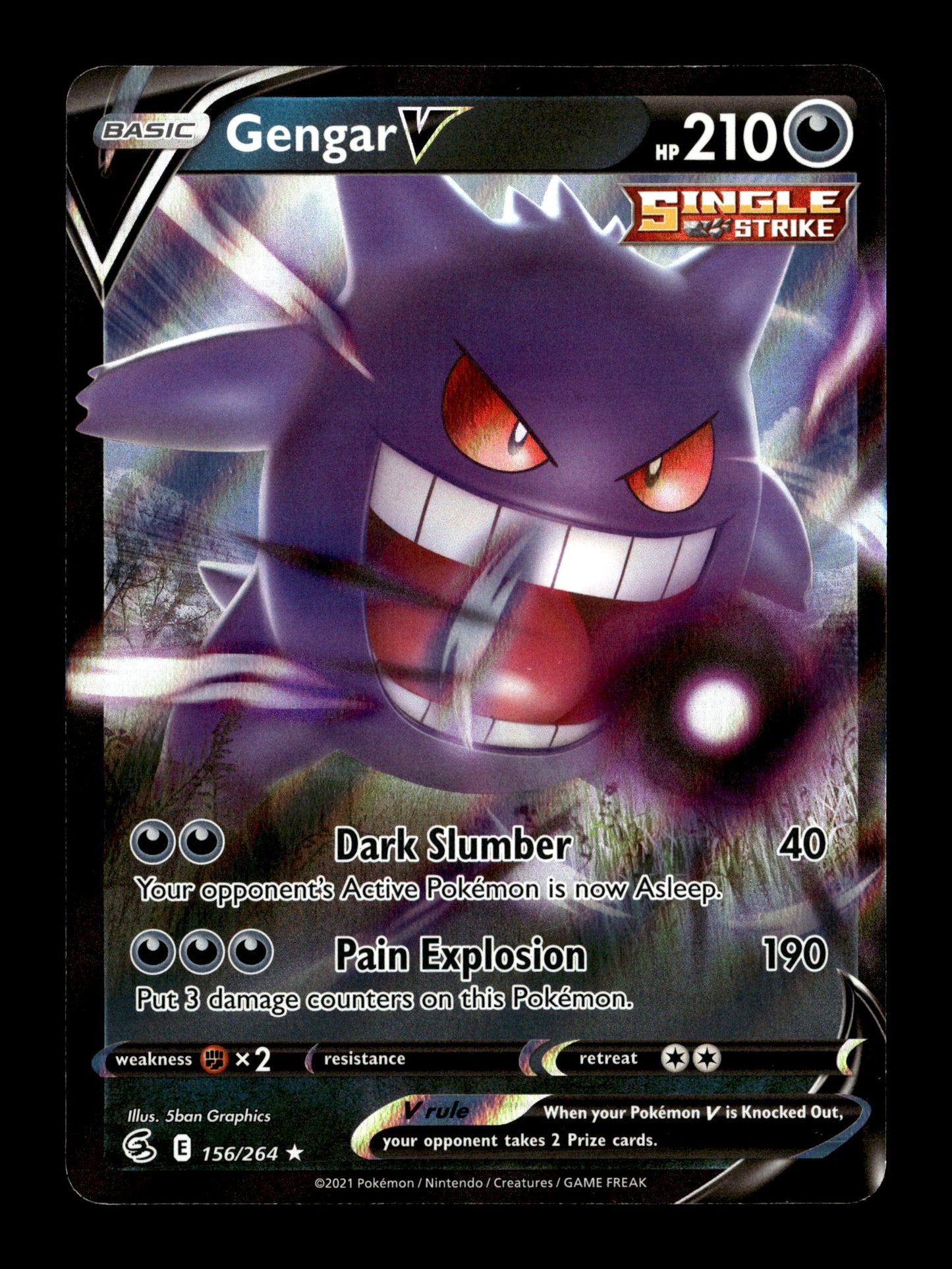 Pokemon Fusion Strike Gengar V 156