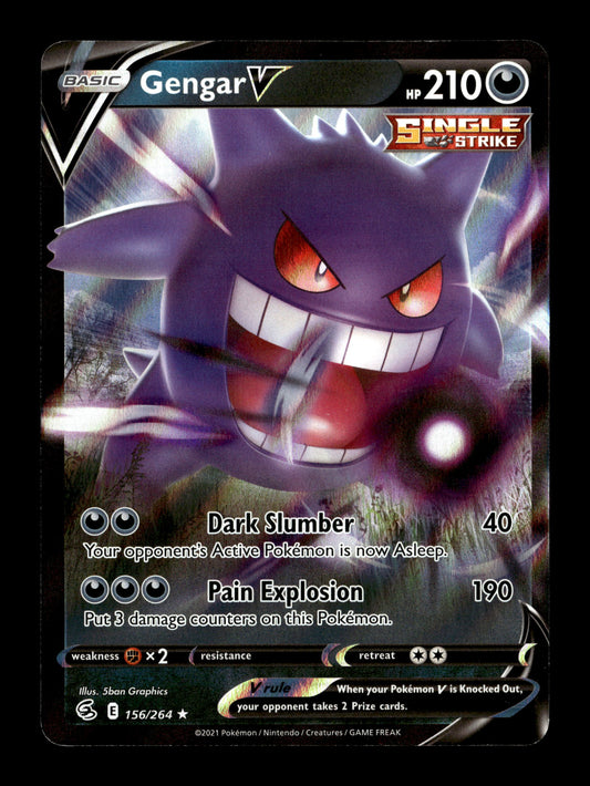 Pokemon Fusion Strike Gengar V 156
