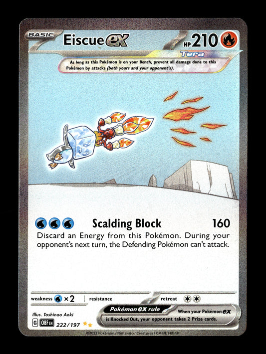 Pokemon Obsidian Flames Eiscue ex 222 - Lightly Played
