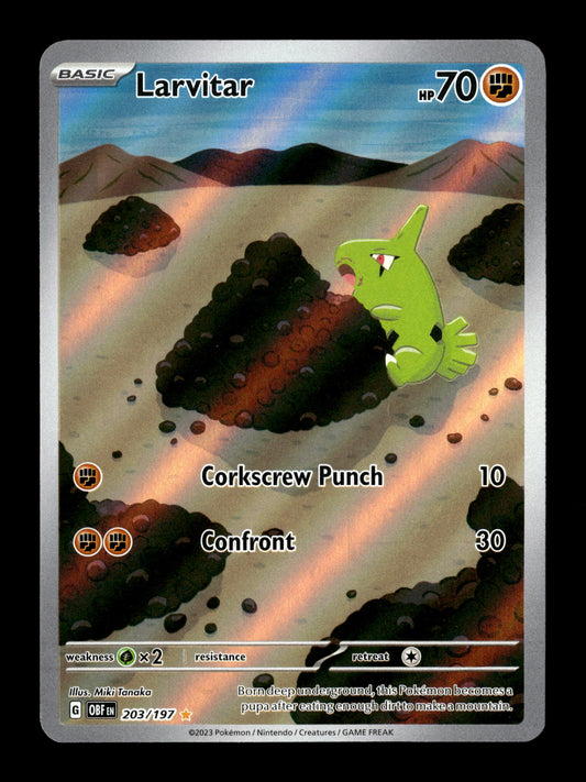 Pokemon Obsidian Flames Larvitar 203