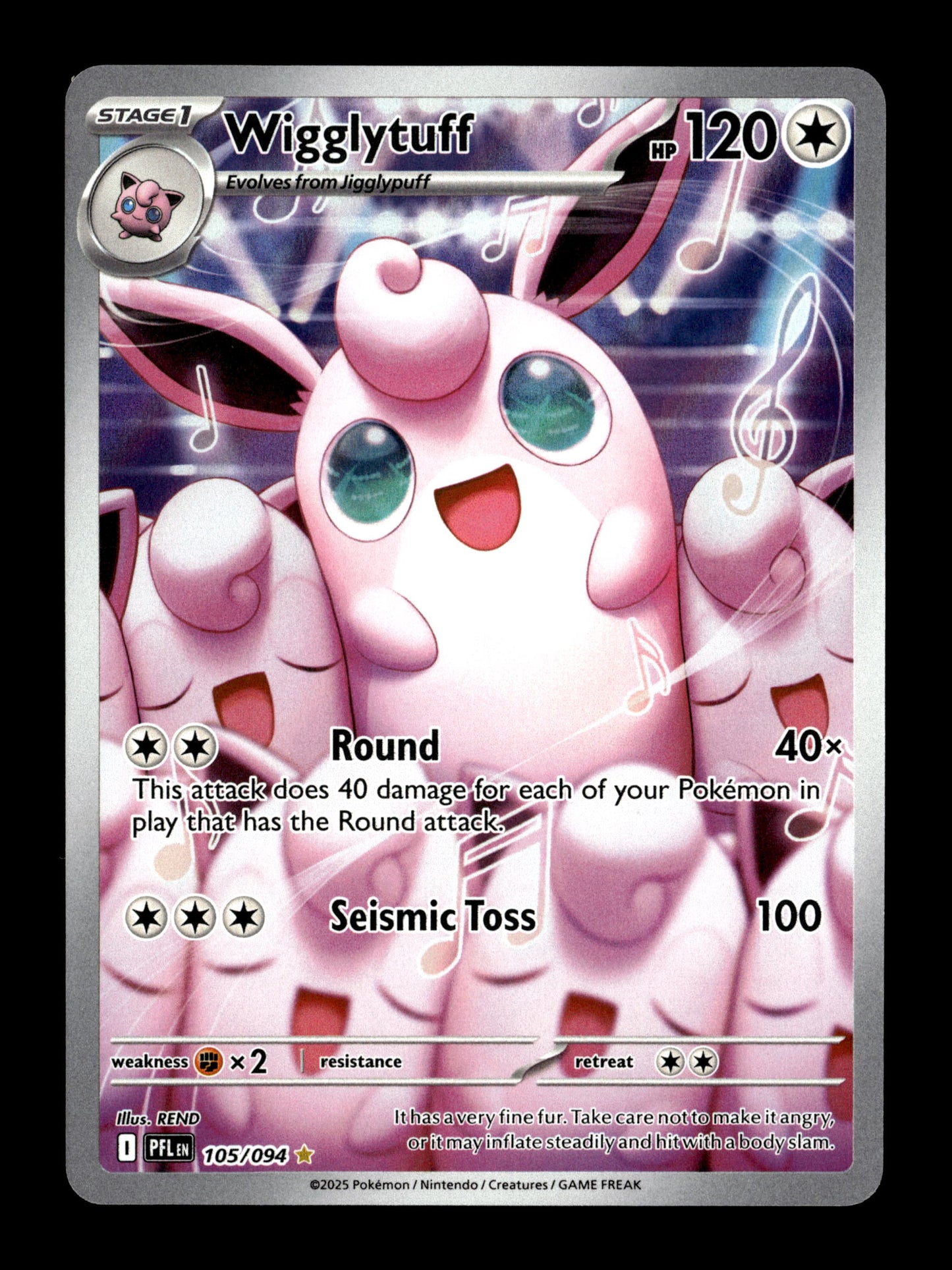 Pokemon Phantasmal Flames Wigglytuff 105