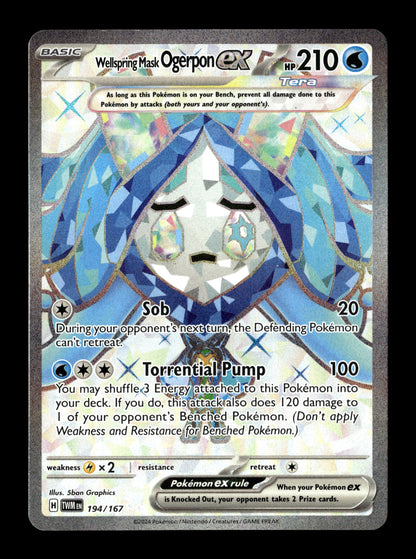 Pokemon Twilight Masquerade Wellspring Mask Ogerpon ex 194