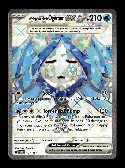 Pokemon Twilight Masquerade Wellspring Mask Ogerpon ex 194