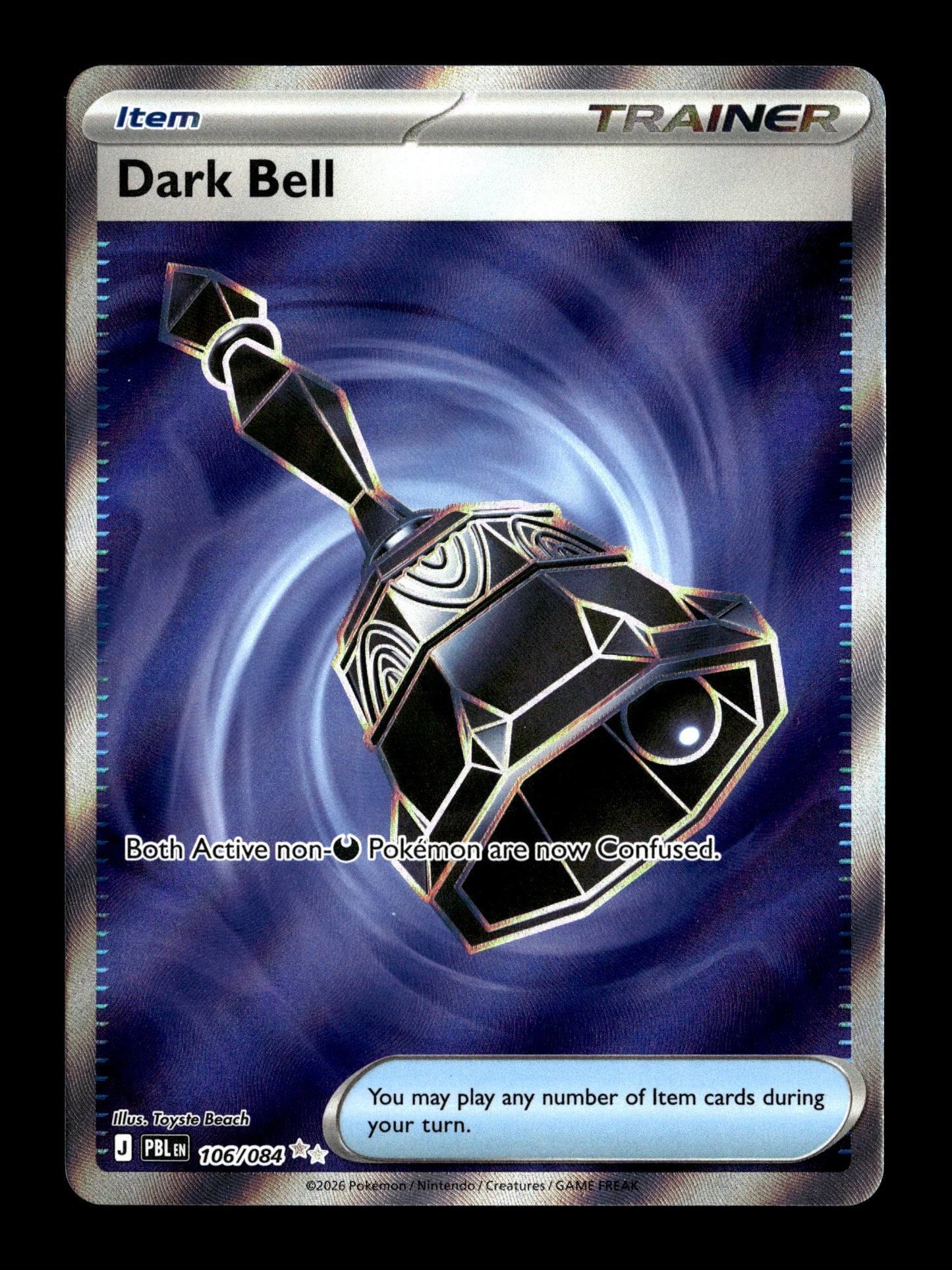 Pokemon Pitch Black Dark Bell 106