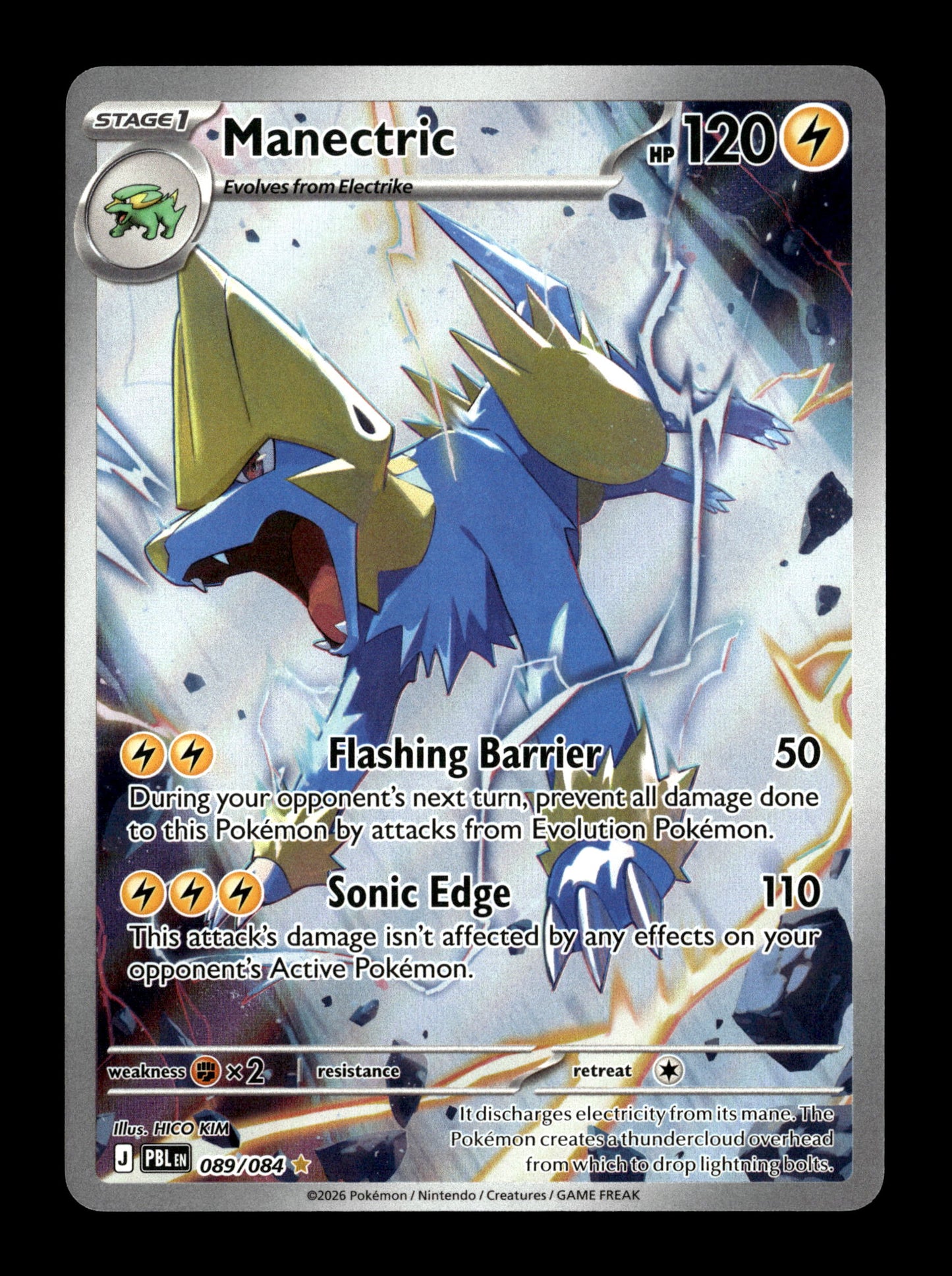 Pokemon Pitch Black Manectric 089