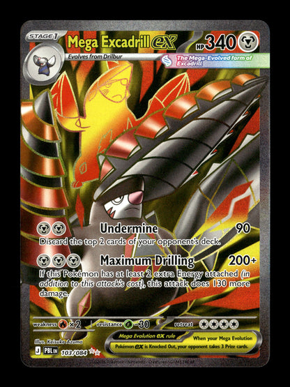 Pokemon Pitch Black Mega Excadrill ex 103