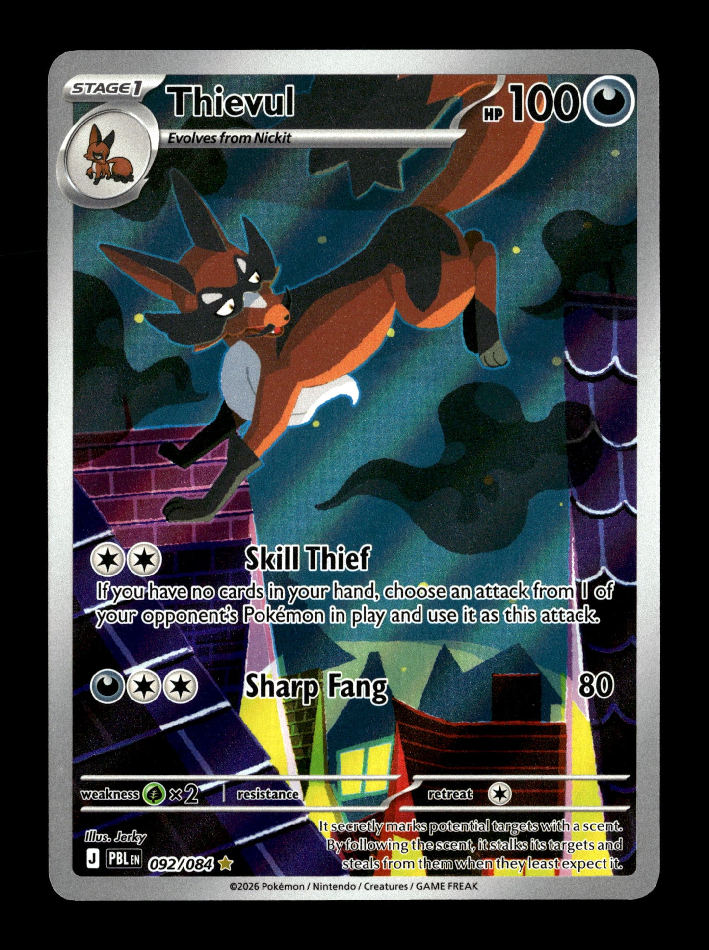 Pokemon Pitch Black Thievul 092