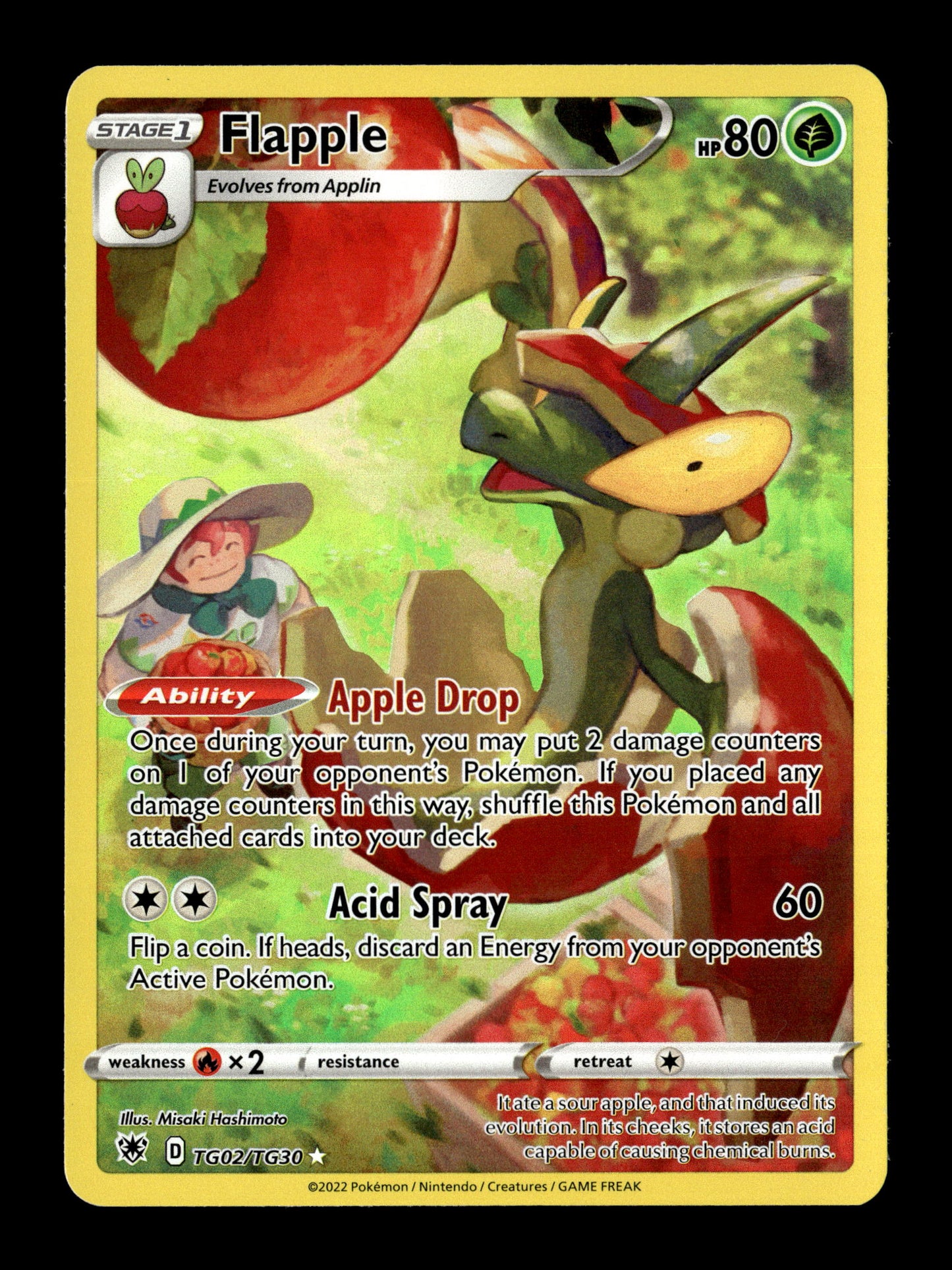 Pokemon Astral Radiance Flapple TG02