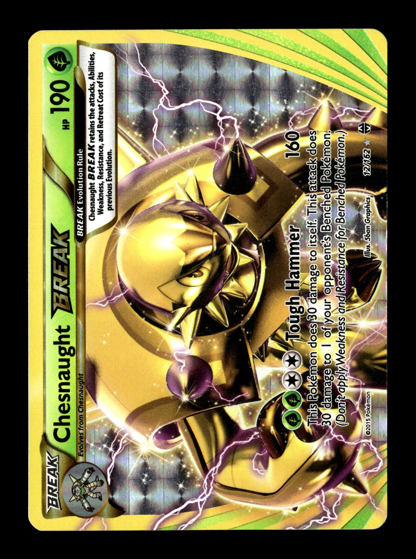 Pokemon BREAKthrough Chesnaught BREAK 12 - Lightly Played