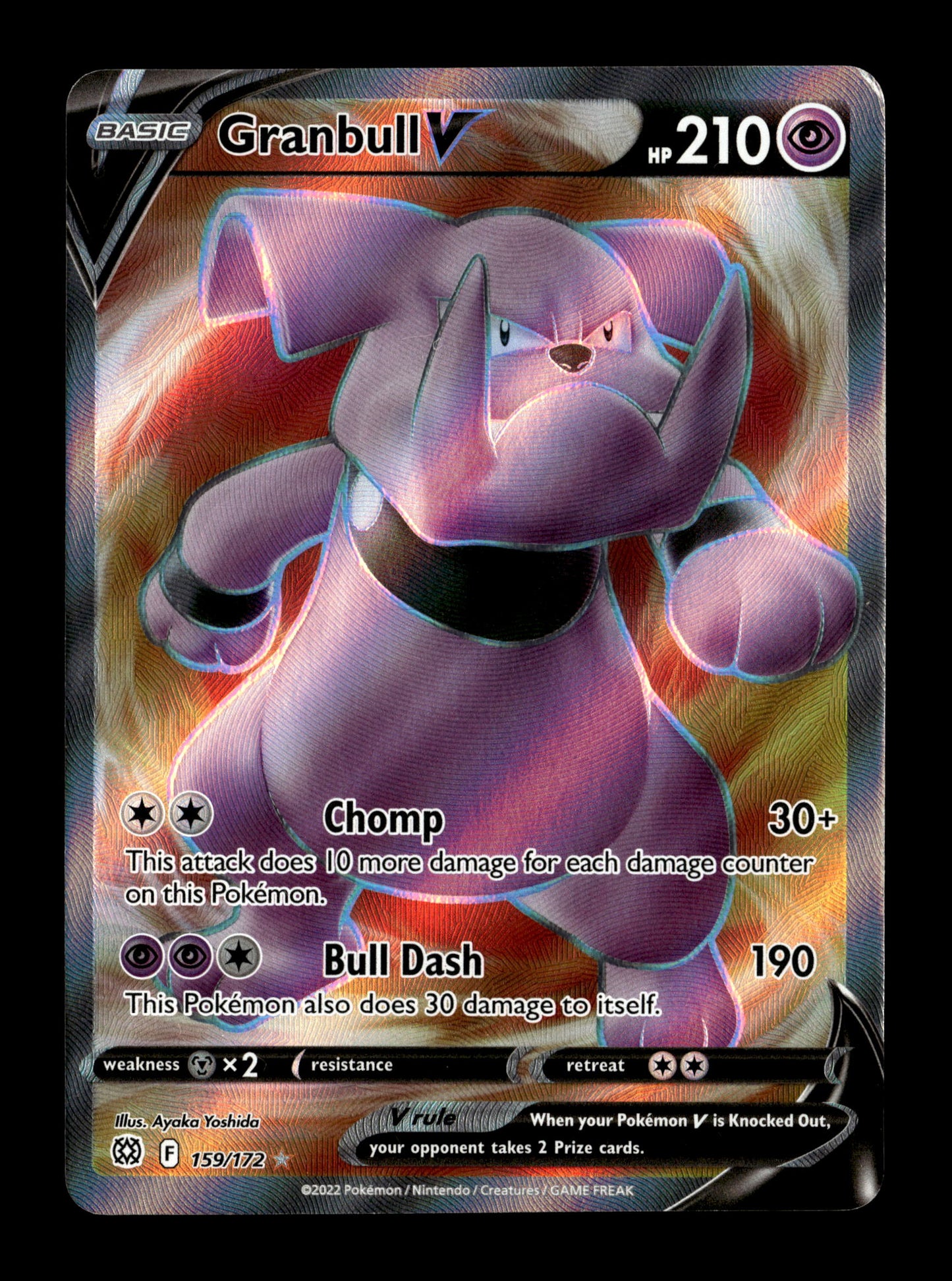 Pokemon Brilliant Stars Granbull V 159