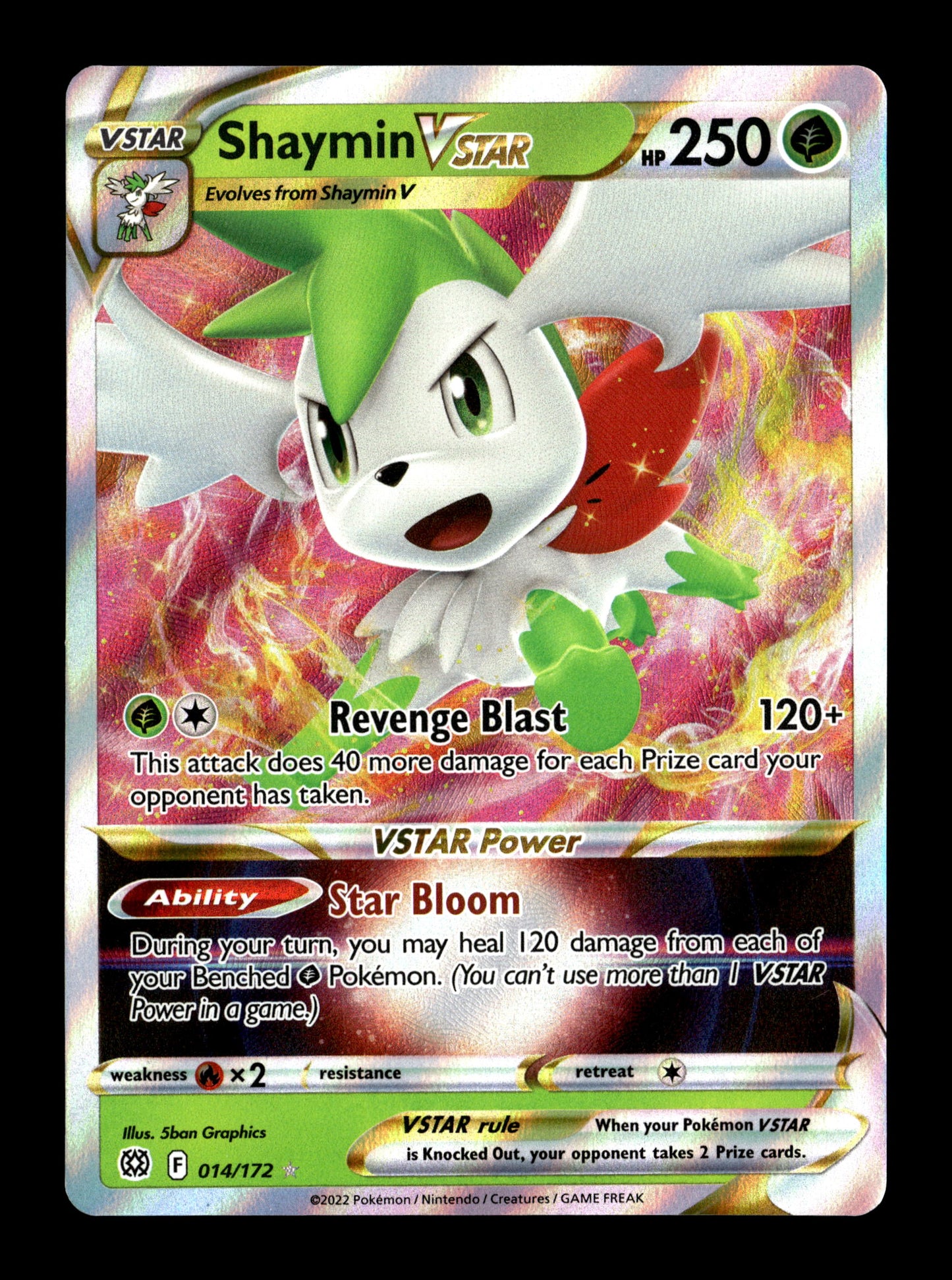 Pokemon Brilliant Stars Shaymin VSTAR 014