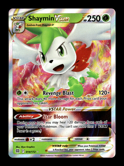 Pokemon Brilliant Stars Shaymin VSTAR 014