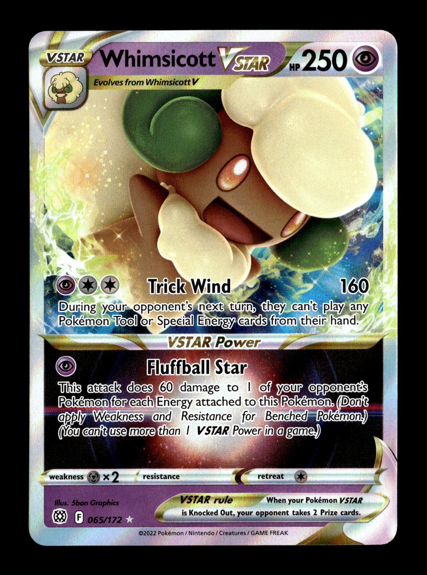 Pokemon Brilliant Stars Whimsicott VSTAR 065