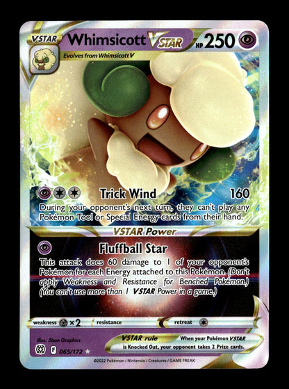 Pokemon Brilliant Stars Whimsicott VSTAR 065