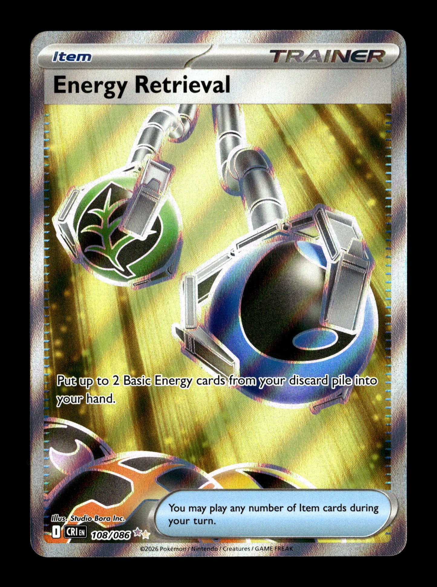 Pokemon Chaos Rising Energy Retrieval 108