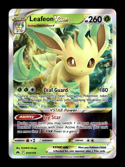 Pokemon Crown Zenith Leafeon VSTAR 014