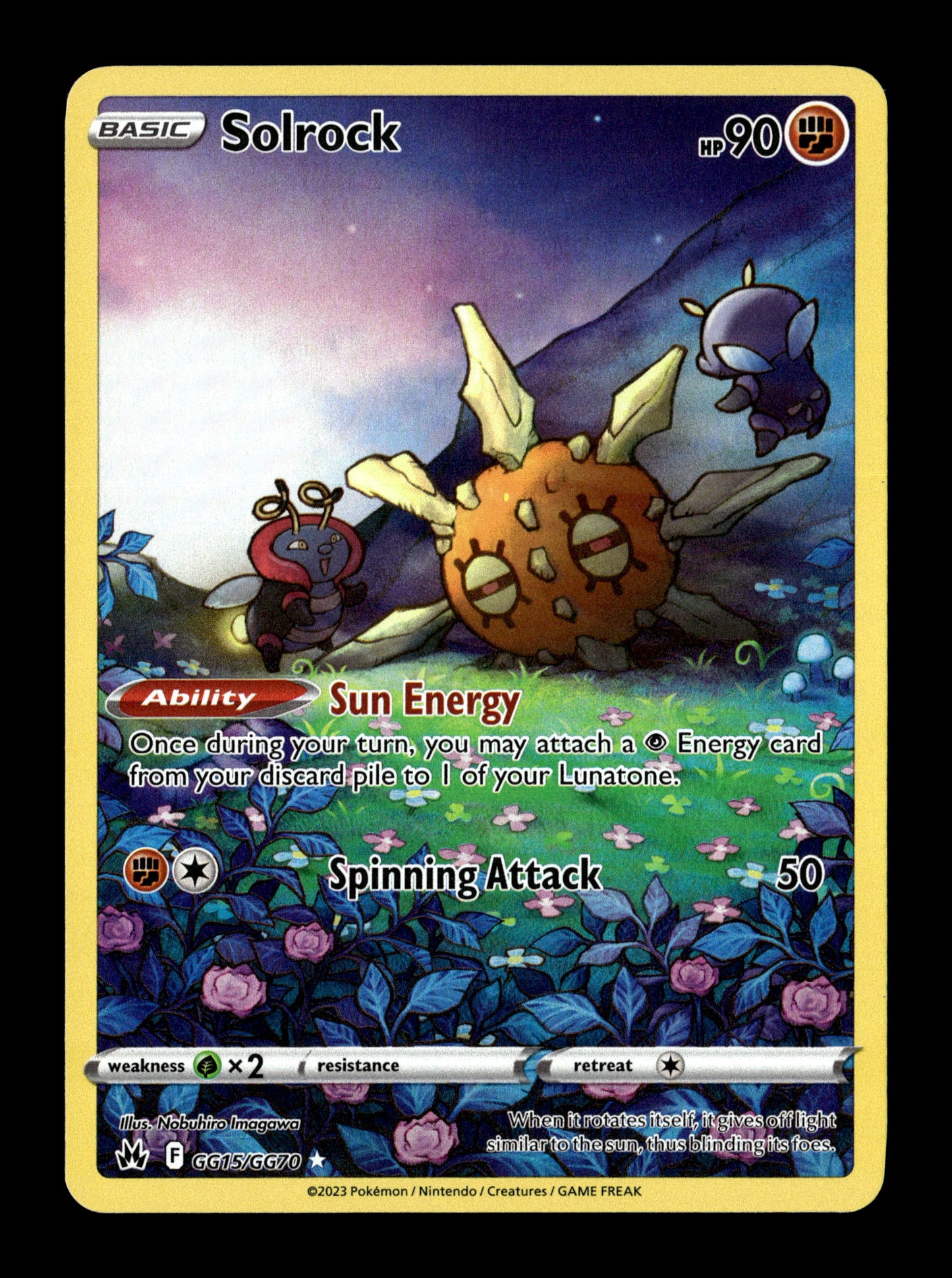 Pokemon Crown Zenith Solrock GG15