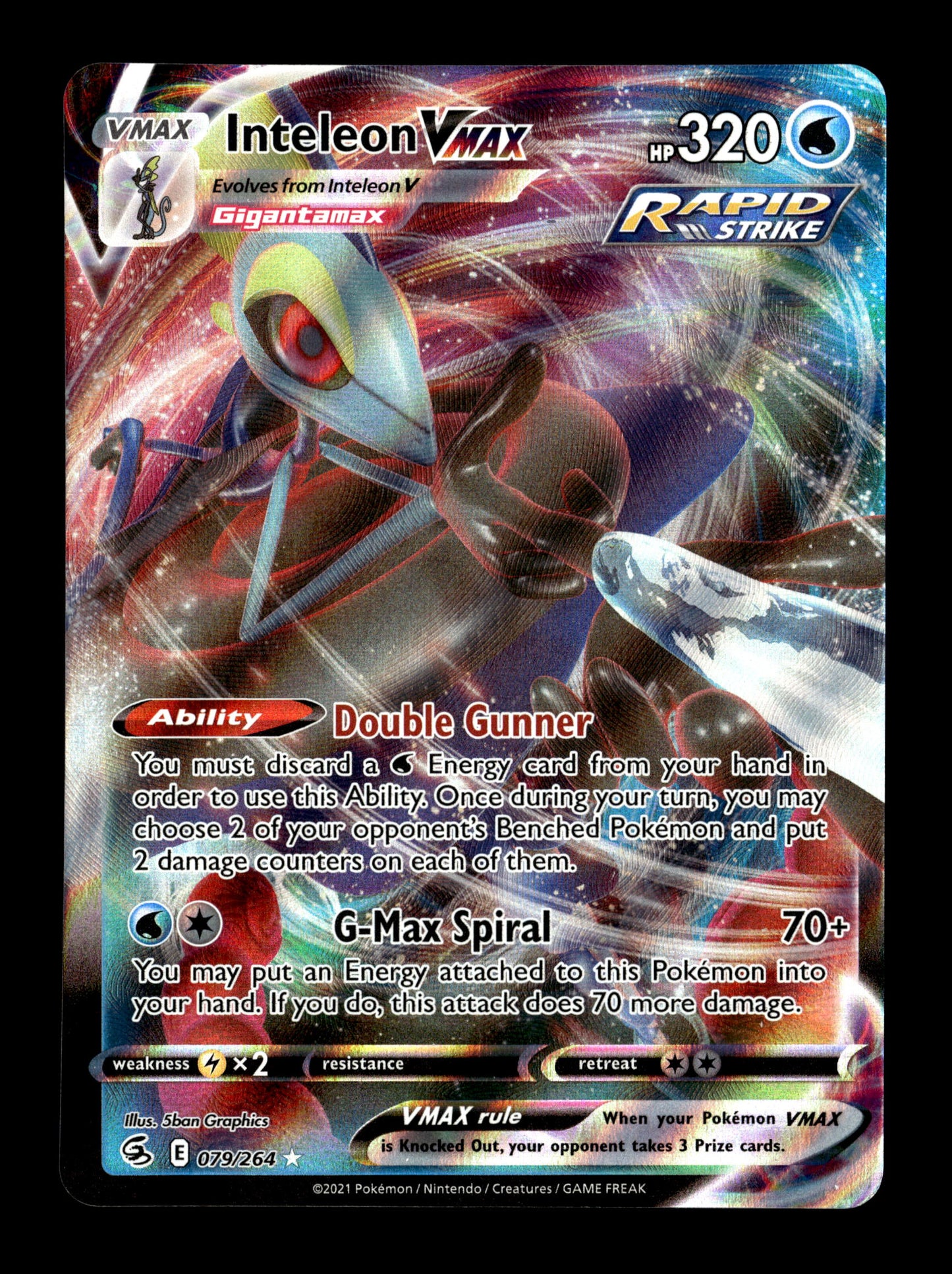 Pokemon Fusion Strike Inteleon VMAX 079