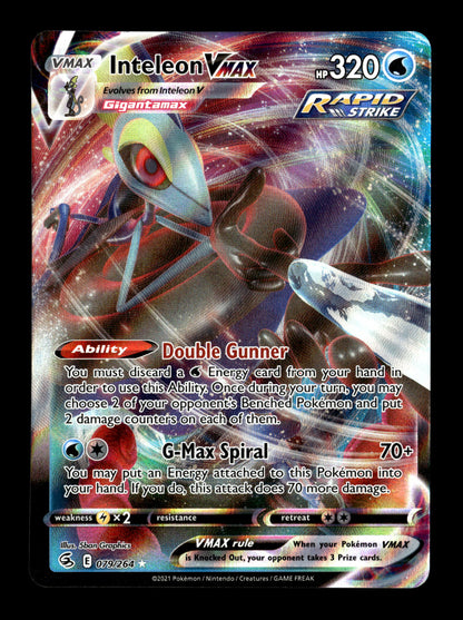 Pokemon Fusion Strike Inteleon VMAX 079