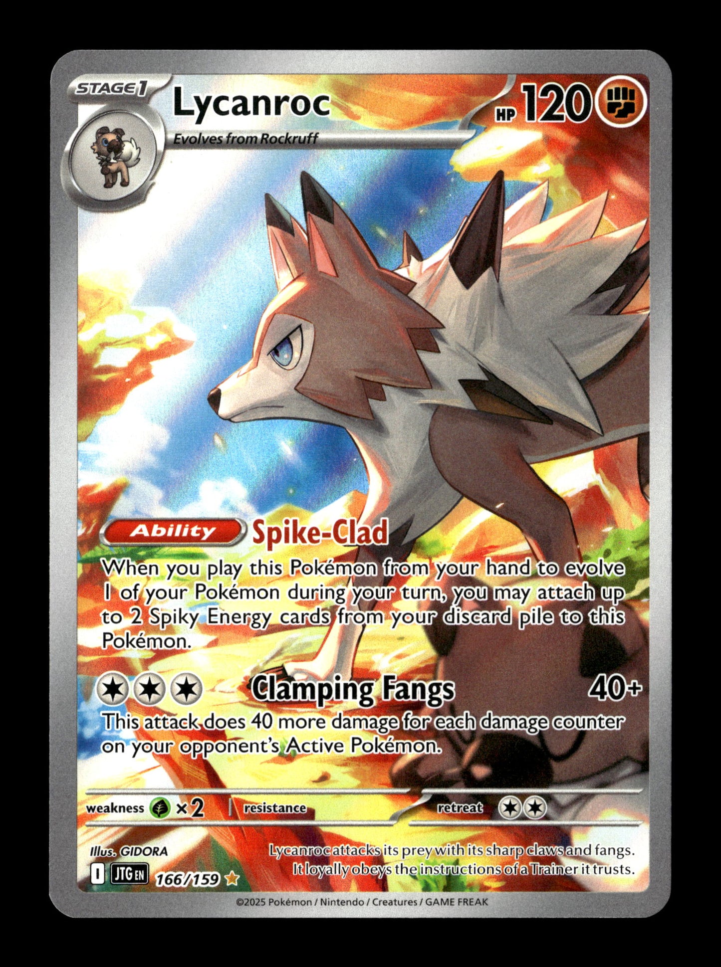 Pokemon Journey Together Lycanroc 166