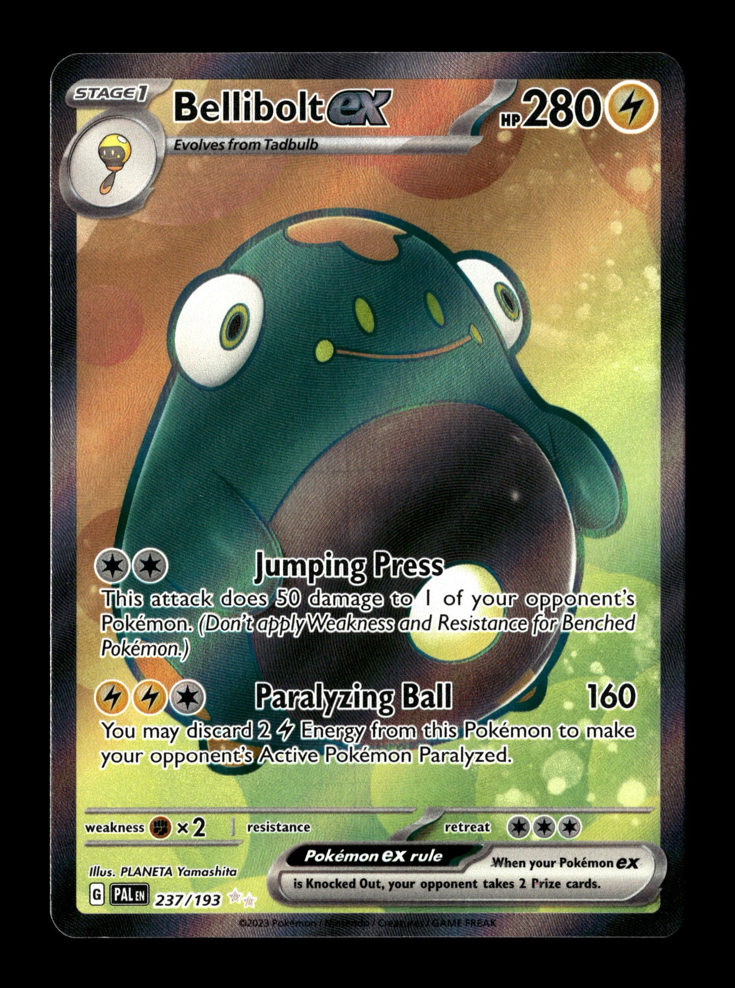 Pokemon Paldea Evolved Bellibolt ex 237
