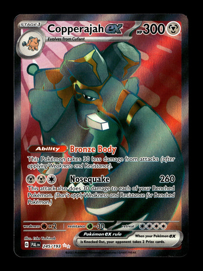 Pokemon Paldea Evolved Copperajah ex 245