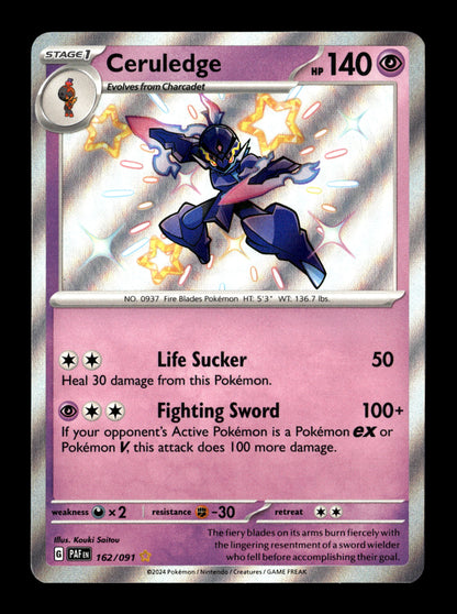 Pokemon Paldean Fates Ceruledge 162
